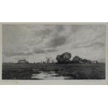 NORMAN HIRST, RINGMER MILL SUSSEX, MEZZOTINT, SIGNED BY THE ARTIST IN PENCIL, BLIND STAMPED, 26.5