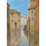 R. HONORE SMYTHE, VENETIAN SCENES, A PAIR, BOTH SIGNED, PASTEL, 33 X 23CM