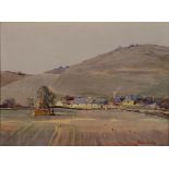 MICHAEL CRAWLEY, LANDSCAPE, NORTH WALES, SIGNED, WATERCOLOUR, 25 X 34.5CM