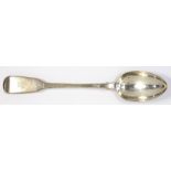 A VICTORIAN SILVER GRAVY SPOON, FIDDLE PATTERN, LONDON 1845, 4OZS 10DWTS