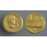 GOLD MEDAL. ITALY, FOOD AND AGRICULTURE ASSOCIATION OF THE UN 27mm, marked 750, 13.2g++Almost as