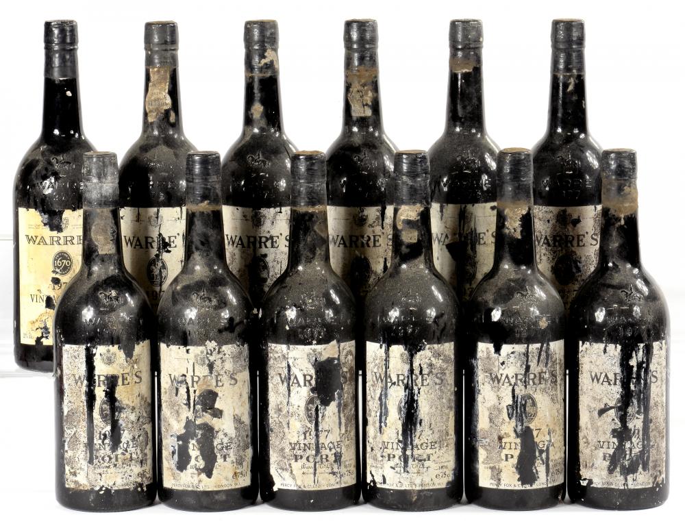 WARRE'S Vintage Port1977 and 197512 bottles