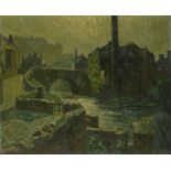 †HENRY BALL (EXH 1919-1931) LEITH WATER EDINBURGH signed and dated 1938, signed again and