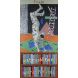 †DAVID HOCKNEY, OM, CH, RA (1937-) PARADE METROPOLITAN OPERA NY 1981 screenprint, inscribed ©