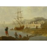 FOLLOWER OF CHARLES-FRANCOIS GRENIER DE LA CROIX, CALLED LACROIX DE MARSEILLE COASTAL LANDSCAPE WITH