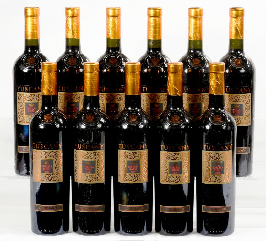 TUSCANY VINTAGE 2005Toscano RossoGiordano11 bottles