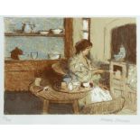 †BERNARD DUNSTAN, RA (1920-2017) BREAKFAST lithograph, signed by the artist in pencil and numbered