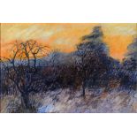 GORDON WARD, SUNSET LANDSCAPE, SIGNED AND DATED 63, OIL ON HARDBOARD, 39 X 59CM, A VICTORIAN