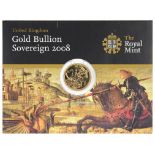 GOLD COIN. 2008 BU SOVEREIGN, BLISTER PACKED