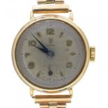 A ROLEX TUDOR 9CT GOLD LADIES WRISTWATCH ON 9CT GOLD BRACELET, CHESTER 1951, 16.3G