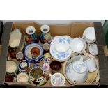 MISCELLANEOUS DECORATIVE CERAMICS, LATE 19TH C AND LATER, TO INCLUDE HONITON AND LONGPARK POTTERY,