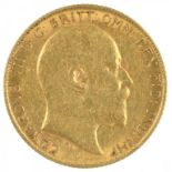 GOLD COIN. HALF SOVEREIGN 1905