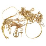 MISCELLANEOUS GOLD JEWELLERY, 11.5G