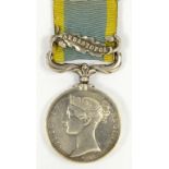 CRIMEA MEDAL one clasp Sebastopol GR JOHN MCCARTIN RA