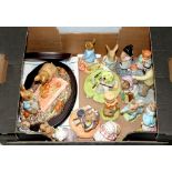 FOURTEEN BESWICK (ROYAL DOULTON) BEATRIX POTTER CHARACTER FIGURES AND TWO GROUPS, VARIOUS SIZES,