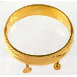 A SOUTH EAST ASIAN GOLD BRACELET, MARKED 22K, ALSO MARKED IN CHINESE, 34.2G