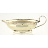 A SILVER SAUCE BOAT, 11CM L, MARKS OFFICIALLY CANCELLED LONDON ASSAY OFFICE 2018, 1OZ 4DWTS