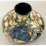 A MOORCROFT VASE, 9.5CM H, IMPRESSED AND PAINTED MARKS, 1999, BOXED