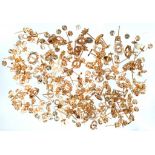 A QUANTITY OF 9CT GOLD EARRING BACKS, 40G