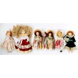 A SMALL QUANTITY OF ANTIQUE STYLE DOLLS