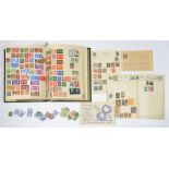 POSTAGE STAMPS. A BRITISH EMPIRE AND FOREIGN, MAINLY USED COLLECTION ARRANGED ON LEAVES FIRST HALF