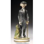 A DERBY FIGURE OF DR SYNTAX, C1820, 14.5cm h++The cane held in the figure's left hand an old painted