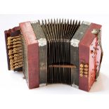 AN ITALIAN ACCORDION, 27CM W