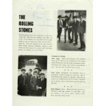 THE ROLLING STONES - A 1964 CONCERT PROGRAMME SIGNED BY BRIAN JONES, TOGETHER WITH SIGNATURES OF