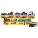 NINE LESNEY MATCHBOX MODELS OF YESTERYEAR AND A LESNEY MATCHBOX 1-75 SERIES DIE CAST VEHICLE, ALL