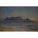 SOUTH AFRICA INTEREST. GEORGE CROSLAND ROBINSON (1858-1930), TABLE MOUNTAIN, signed, oil on