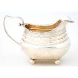 A GEORGE III SILVER CREAM JUG, 8.5CM H, LONDON 1815, 4OZS 12DWTS