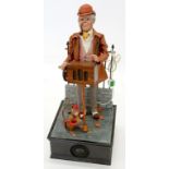 AN ELECTRICALLY POWERED AUTOMATON OF THE ORGAN GRINDER AND THE MONKEY, 88CM H