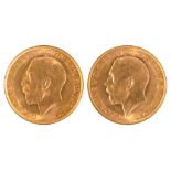 GOLD COINS. SOVEREIGN 1911 EF, one a deceptive jeweller's copy (2)++++