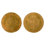 GOLD COIN. HALF GUINEA 1787 crimped, F++++