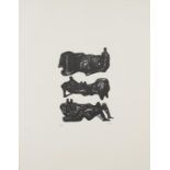 †HENRY MOORE, OM, CH (1898-1986) THREE RECLINING FIGURES 1973 lithograph, full sheet, signed by