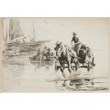 GEORGE SOPER, RE (1870-1942 BRINGING IN THE CATCH etching with drypoint with margins, signed by