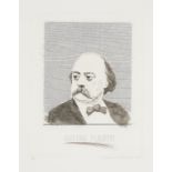 †DAVID HOCKNEY, OM, CH, RA (1937-) GUSTAVE FLAUBERT; GEORGE SAND, 1973 etchings, on Crisbrook