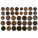 GREAT BRITAIN. TOKENS, 19TH CENTURY copper Farthings (1), Halfpennies (12), Pennies, Mihell's