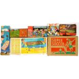 A TRI-ANG RAILWAYS OO GAUGE CONQUEROR TRAIN SET, VARIOUS BOXED BOARD GAMES, JIGSAW PUZZLES, ETC