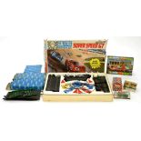 A SCALEXTRIC SUPER SPEED GT SLOT RACING SET AND VARIOUS OTHER SCALEXTRIC EQUIPMENT AND ACCESSORIES