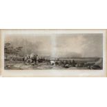 J. T. WILLMORE AFTER SIR EDWIN LANDSEER, HARVEST IN THE HIGHLANDS, MIXED METHOD ENGRAVING, 45 X