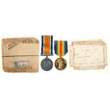 WORLD WAR ONE PAIR, BRITISH WAR MEDAL AND VICTORY MEDAL, 348548 GNR W MORLEY RA