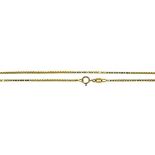 A GOLD NECKLACE, MARKED 18CT, 50CM L, 7.4G