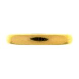 A 22CT GOLD WEDDING RING, INSCRIBED HARMONY, 4.2G, SIZE L