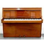 A LINDNER MAHOGANY UPRIGHT PIANO, 107CM H; 138CM W X 53CM