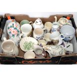 MISCELLANEOUS DECORATIVE CERAMICS, TO INCLUDE CORONATION AND OTHER COMMEMORATIVE MUGS AND BANKS