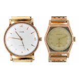 TWO HEFIK AND MARVIN GOLD PLATED GENTLEMAN'S WRISTWATCHES++BOTH WATCHES ARE IN GOOD CONDITION WITH