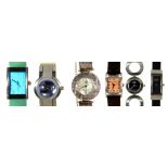 SIX VARIOUS LADY'S WRISTWATCHES, TO INCLUDE PAUL SMITH, DKNY AND EMPORIO ARMANI ++GOOD CONDITION,