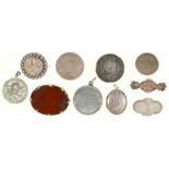 MISCELLANEOUS SILVER JEWELLERY, TO INCLUDE A JASPER SET BROOCH, 135G++GOOD CONDITION