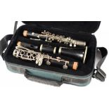 A FRENCH B FLAT CLARINET BY KING LEMAIRE PARIS 1976 (OVERHAULED IN 2000), CASED